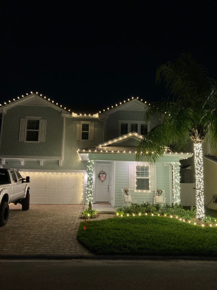 Christmas Light Installation in Jacksonville Beach, FL